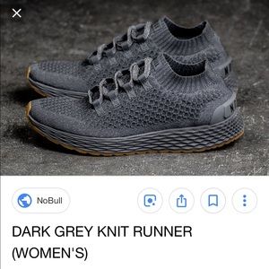 NOBULL Women’s Size 8 Dark Grey Knit Runners